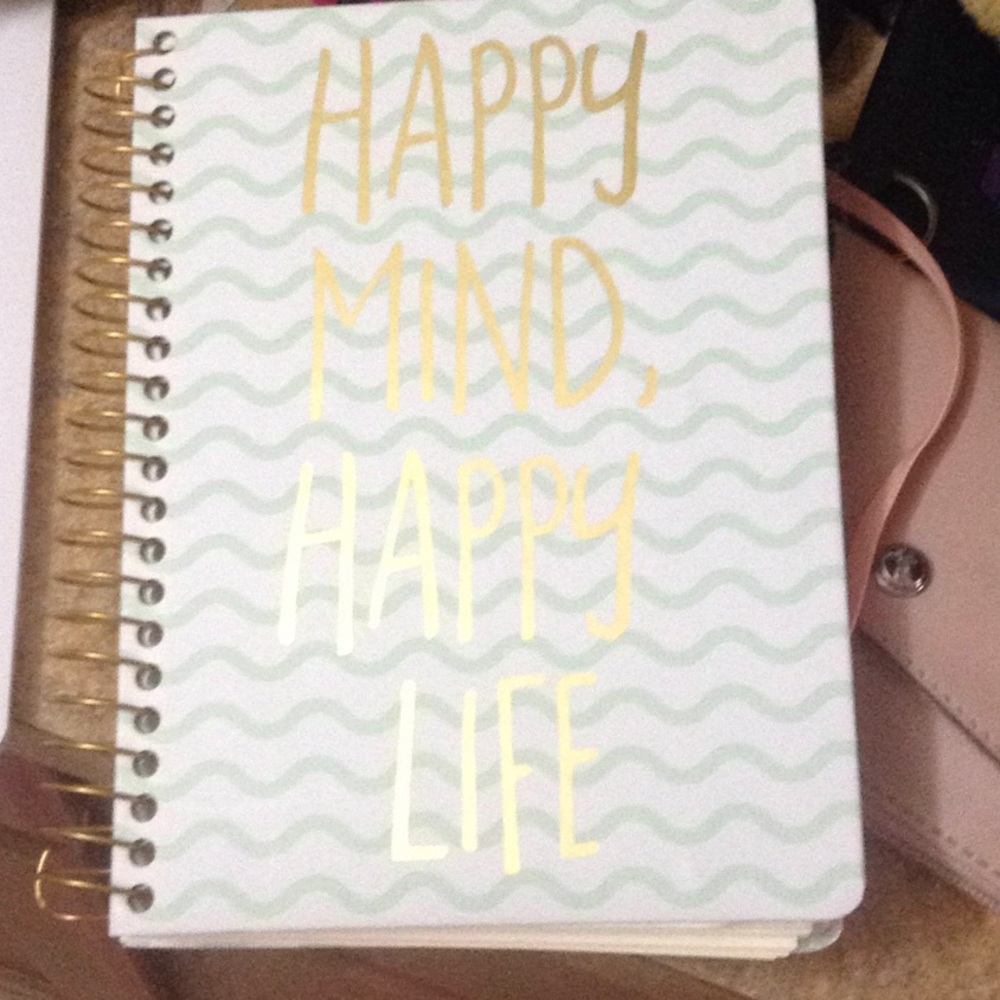 Journal 3 subject gold writing print